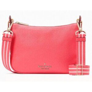 S Kate Spade Rosie Crossbody Pink Peppercorn Pebbled Leather WKR00630 NWT $349